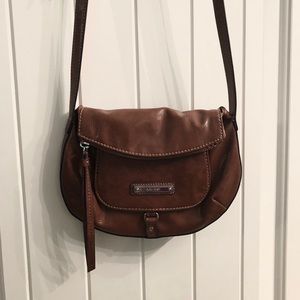 Nine West chestnut crossbody saddle bag, new!